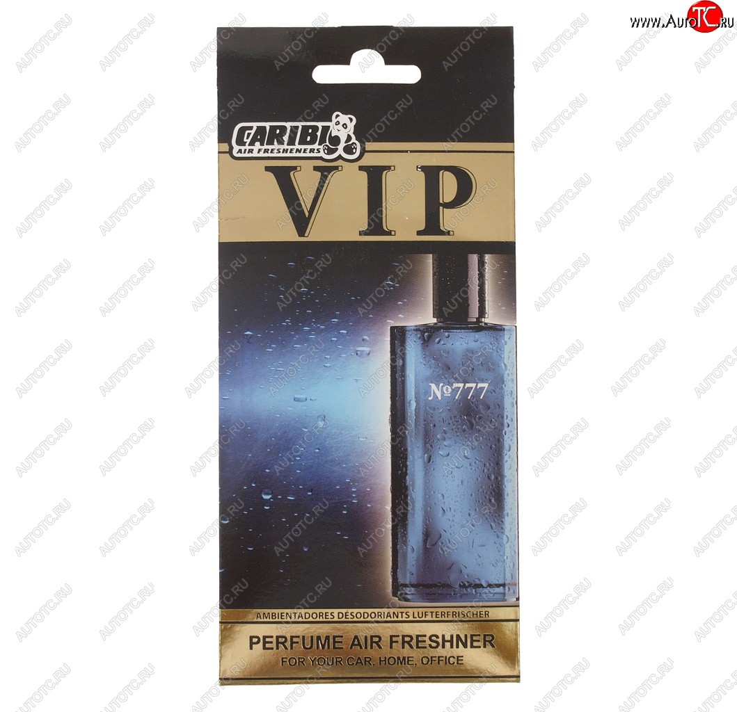 231 р. Ароматизатор подвесной пластина (№777 Davidovv Cool water) CARIBI CARIBI 99974  с доставкой в г. Пермь
