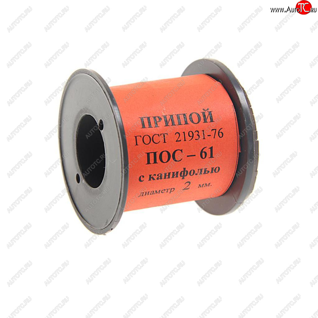 539 р. Припой ПОС-61 d=2.0мм 100г катушка с канифолью ВТО ВТО а060057  с доставкой в г. Пермь