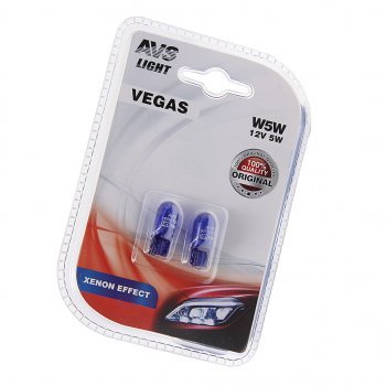 154 р. Лампа 12V W5W T10W W2.1x9.5d блистер (2шт.) AVS AVS a07432s  с доставкой в г. Пермь. Увеличить фотографию 1