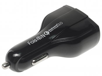 459 р. Устройство зарядное в прикуриватель 2USB 12V FAISON FAISON a12 ship black FAISON a12 ship black  с доставкой в г. Пермь. Увеличить фотографию 2