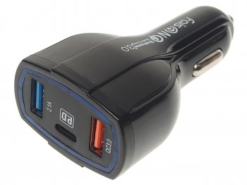 459 р. Устройство зарядное в прикуриватель 2USB 12V FAISON FAISON a12 ship black FAISON a12 ship black  с доставкой в г. Пермь. Увеличить фотографию 1