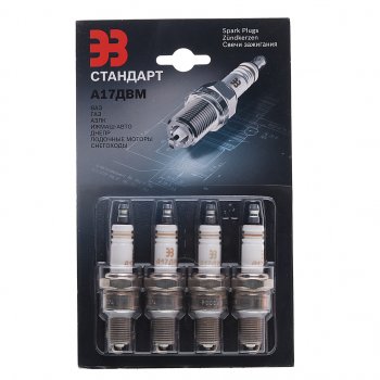 689 р. Свеча зажигания ВАЗ-2101,2106 АИ-92 (блистер) комплект 4шт. ЗАЗС ЗАЗС а17двм  с доставкой в г. Пермь. Увеличить фотографию 1
