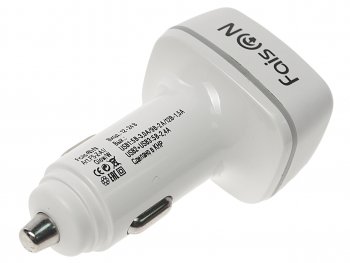 429 р. Устройство зарядное в прикуриватель 3USB 12V FAISON FAISON a1 white  с доставкой в г. Пермь. Увеличить фотографию 3