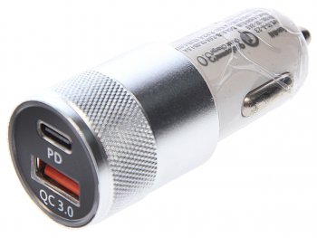 579 р. Устройство зарядное в прикуриватель 1USB + 1 Type C 12V FAISON FAISON a-23 white FAISON a-23 white  с доставкой в г. Пермь. Увеличить фотографию 1