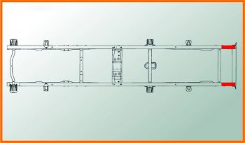 2 459 р. Удлинитель ГАЗ-3302 рамы задний сверленый (для поперечены №6) L=800мм АЗГ АЗГ а-280-3302.01  с доставкой в г. Пермь. Увеличить фотографию 6