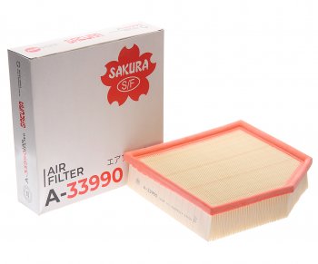 1 789 р. Фильтр воздушный TOYOTA Rav 4 (13-) (2.2 D4-D) LEXUS IS (13-),GS250 (12-) SAKURA SAKURA a33990  с доставкой в г. Пермь. Увеличить фотографию 1