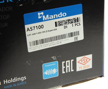 6 449 р. Амортизатор CHEVROLET Cobalt (13-) передний левый газовый MANDO MANDO a57100 MANDO a57100  с доставкой в г. Пермь. Увеличить фотографию 6