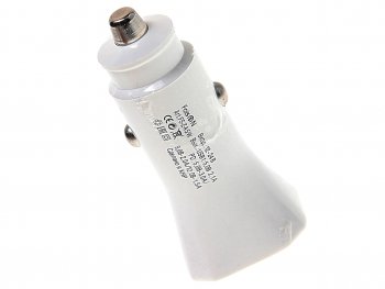 449 р. Устройство зарядное в прикуриватель 1USB + 1 Type C 12V FAISON FAISON a5 white  с доставкой в г. Пермь. Увеличить фотографию 2