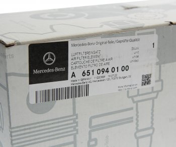 6 849 р. Фильтр воздушный MERCEDES C (W220) OE MERCEDES a6510940100 MERCEDES a6510940100  с доставкой в г. Пермь. Увеличить фотографию 3