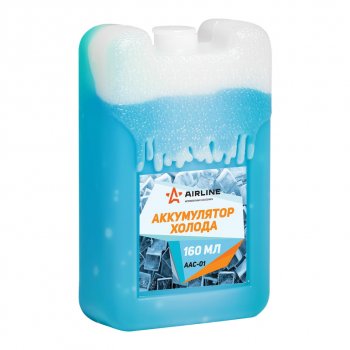 160 р. Аккумулятор холода 160г водно-солевой (жесткий) AIRLINE AIRLINE aac-01  с доставкой в г. Пермь. Увеличить фотографию 3