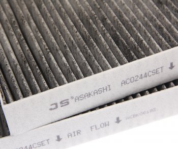 2 999 р. Фильтр воздушный салона BMW 7 (G11,G12) угольный комплект (2шт.) JS ASAKASHI JS ASAKASHI ac0244cset  с доставкой в г. Пермь. Увеличить фотографию 2