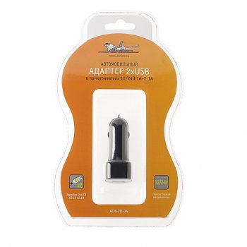 Устройство зарядное в прикуриватель 2USB 12-24V 2.1А AIRLINE AIRLINE ach-2u-04