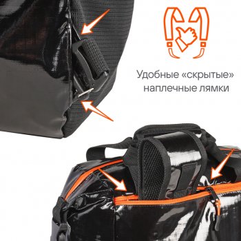 5 749 р. Сумка изотермическая-рюкзак 19л 31х39х16см черно-оранжевая AIRLINE AIRLINE adcb011  с доставкой в г. Пермь. Увеличить фотографию 7