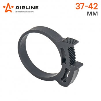 31 р. Хомут 37-429 мм, силовой зубчатый замок, пластик (ПА66) черный AIRLINE AIRLINE adhc004  с доставкой в г. Пермь. Увеличить фотографию 2