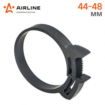 33 р. Хомут 44-489 мм, силовой зубчатый замок, пластик (ПА66) черный AIRLINE AIRLINE adhc009  с доставкой в г. Пермь. Увеличить фотографию 2