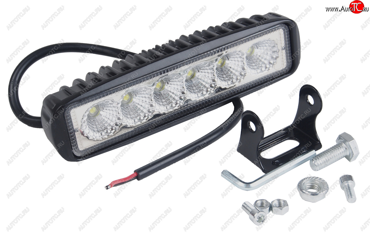 659 р. Фара рабочего света 155х70х40мм E-18W 6LED (рассеянный свет) AVTOELECTRICA AVTOELECTRICA ae18rt-6led-drl-pc ае  с доставкой в г. Пермь