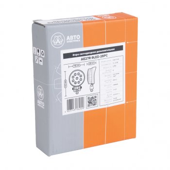 499 р. Фара рабочего света круглая 115х142x28мм 27W 9LED (рассеянный свет) AVTOELECTRICA AVTOELECTRICA ae27r-9led-28pc ае  с доставкой в г. Пермь. Увеличить фотографию 4