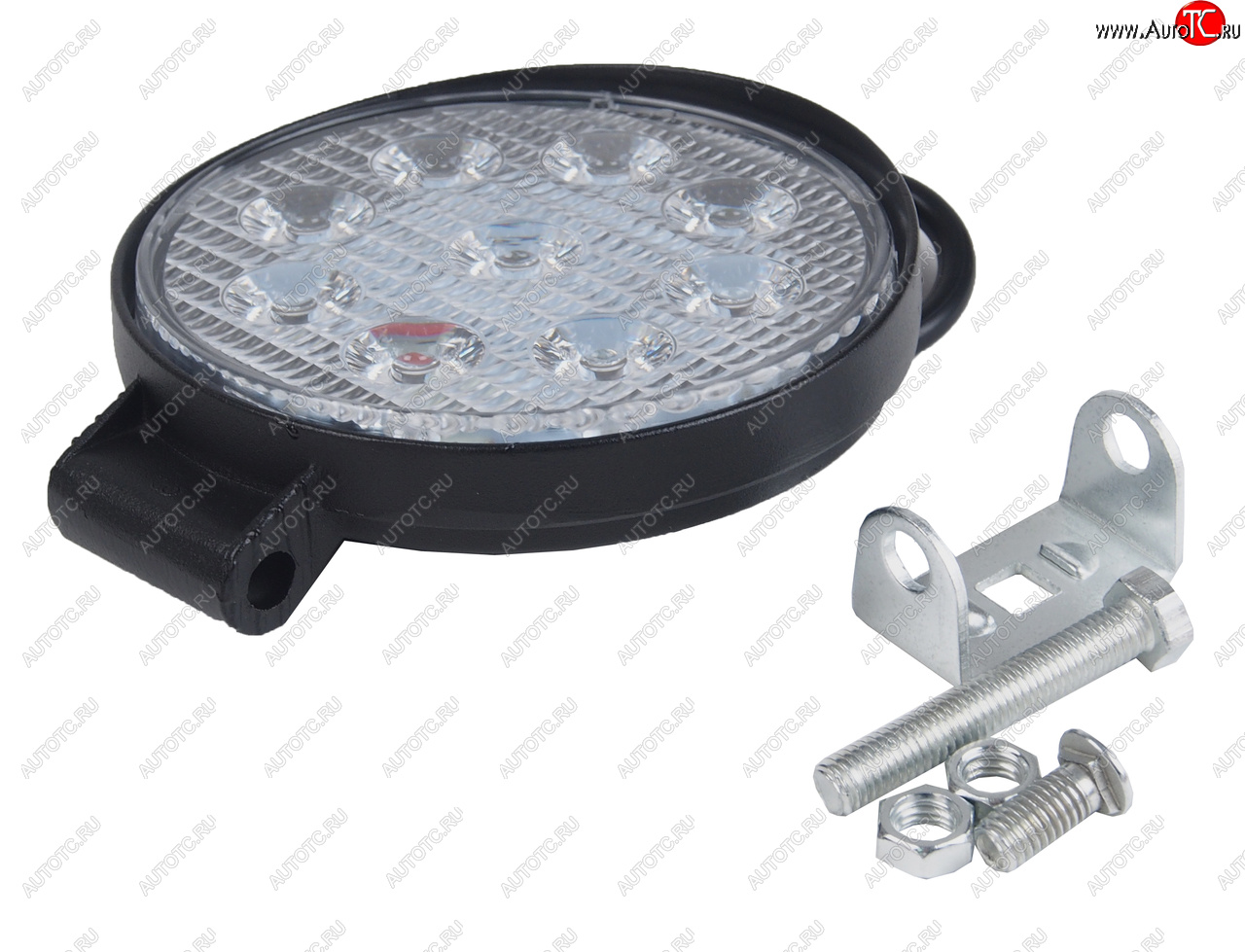 499 р. Фара рабочего света круглая 115х142x28мм 27W 9LED (рассеянный свет) AVTOELECTRICA AVTOELECTRICA ae27r-9led-28pc ае  с доставкой в г. Пермь