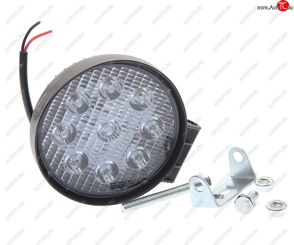 569 р. Фара рабочего света круглая 115х142x42мм 27W 9LED (направленный свет) AVTOELECTRICA AVTOELECTRICA ae27r-9led-42hc ае  с доставкой в г. Пермь