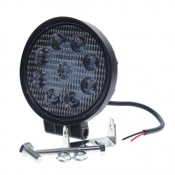 569 р. Фара рабочего света круглая 115х142x42мм 27W 9LED (рассеянный свет) AVTOELECTRICA AVTOELECTRICA ae27r-9led-42pc ае  с доставкой в г. Пермь. Увеличить фотографию 1