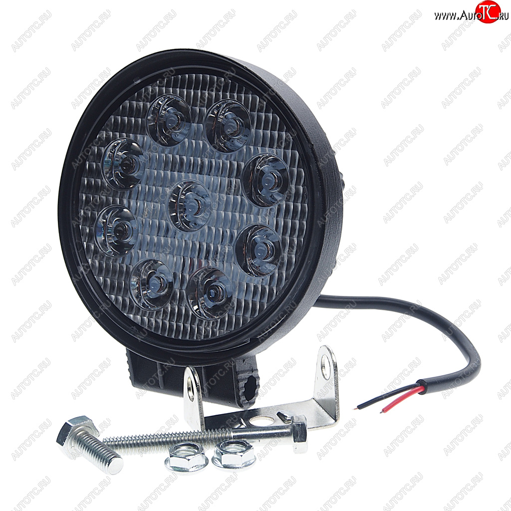 569 р. Фара рабочего света круглая 115х142x42мм 27W 9LED (рассеянный свет) AVTOELECTRICA AVTOELECTRICA ae27r-9led-42pc ае  с доставкой в г. Пермь