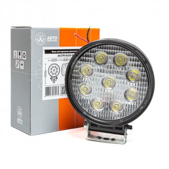 879 р. Фара рабочего света круглая 115х142x55мм 27W 9LED (рассеянный свет) AVTOELECTRICA AVTOELECTRICA ae27r-9led-55pc ае  с доставкой в г. Пермь. Увеличить фотографию 4