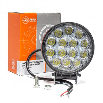 959 р. Фара рабочего света 115х142х55мм 42W (рассеянный свет) круглая AVTOELECTRICA AVTOELECTRICA ae42r-14led-55pc ае  с доставкой в г. Пермь. Увеличить фотографию 5