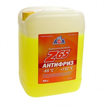 Антифриз желтый -65C 10кг Antifreeze Z65 AGA AGA aga044z