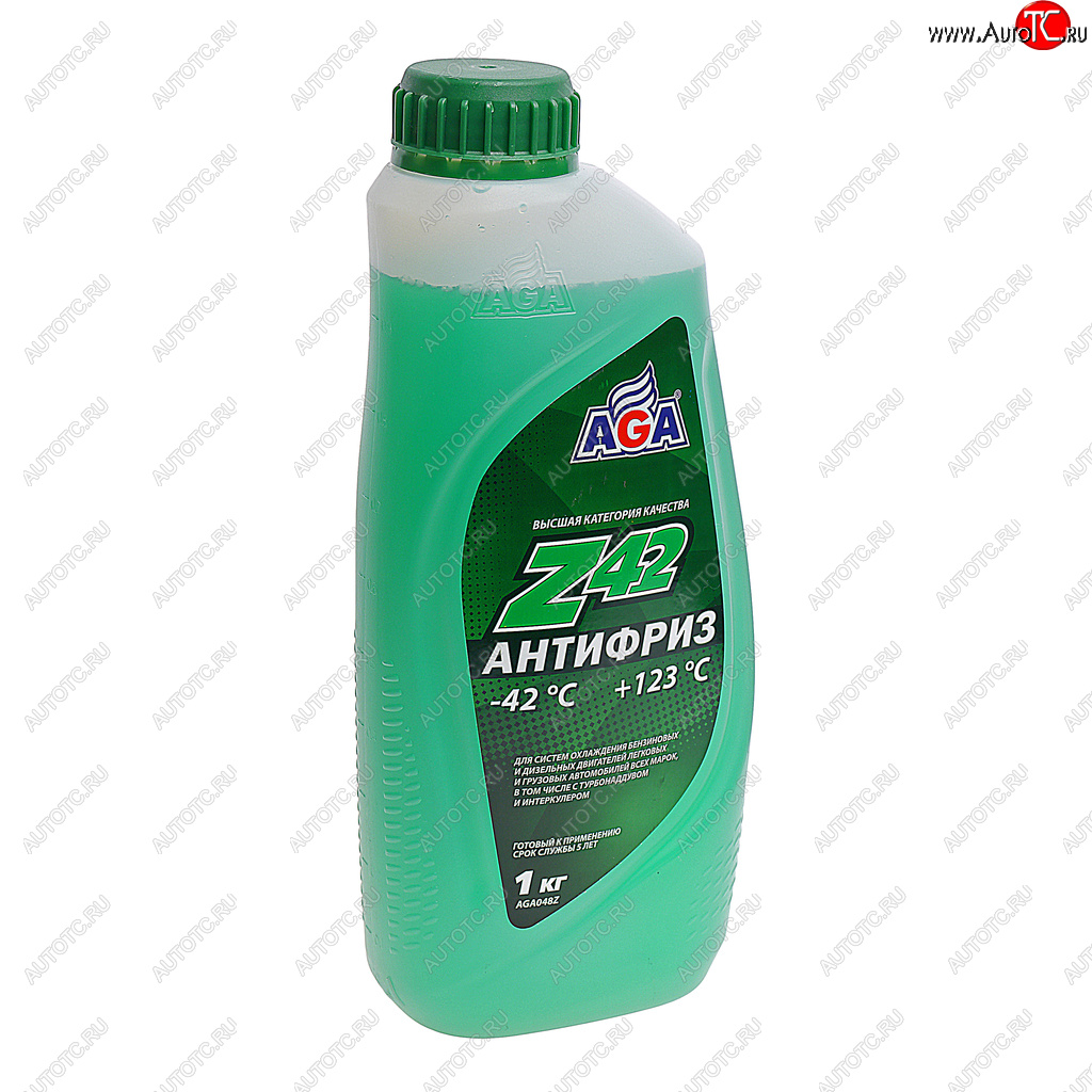 369 р. Антифриз зеленый -42C 0.946л Antifreeze Z42 AGA AGA aga048z  с доставкой в г. Пермь