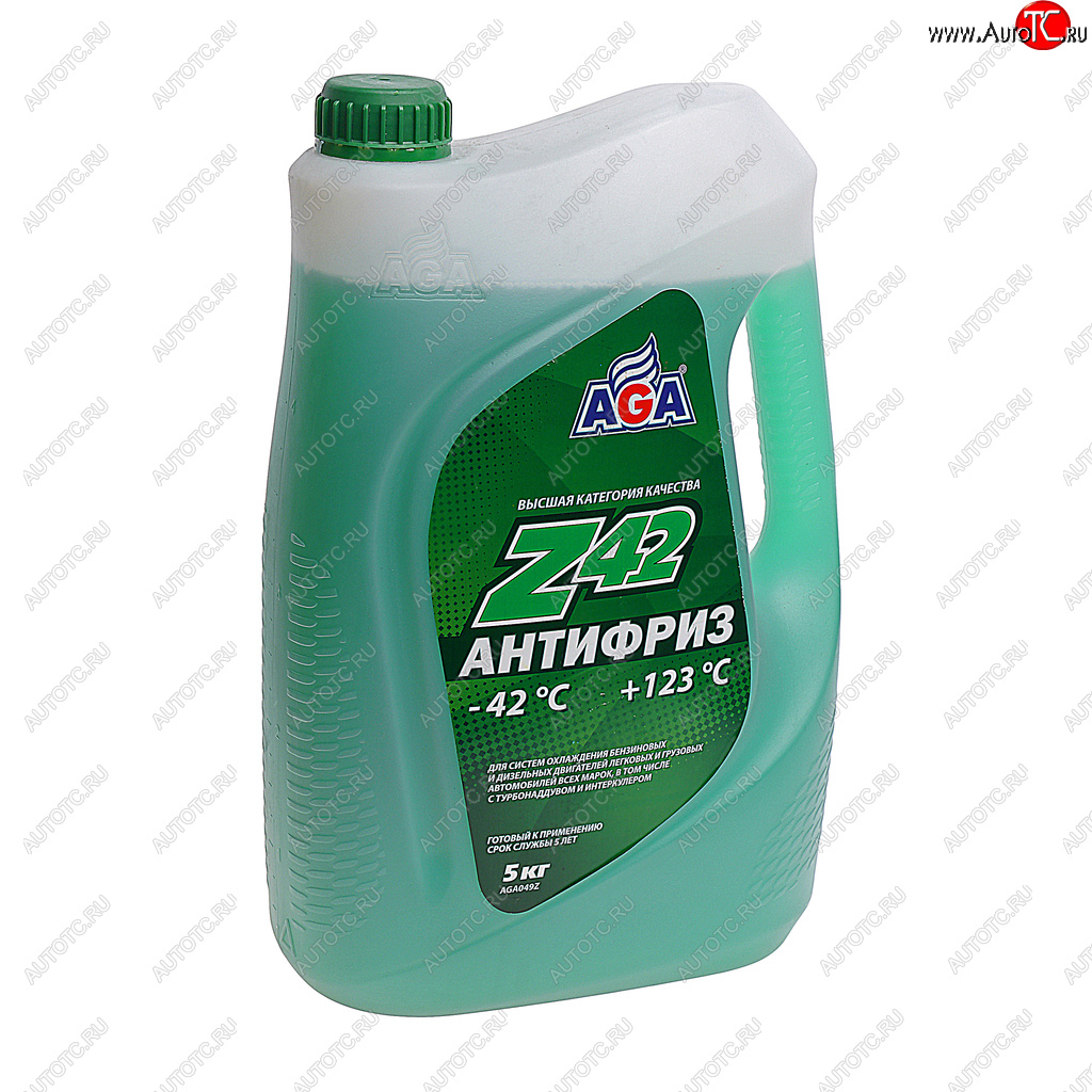 1 439 р. Антифриз зеленый -42C 5л Antifreeze Z42 AGA AGA aga049z  с доставкой в г. Пермь