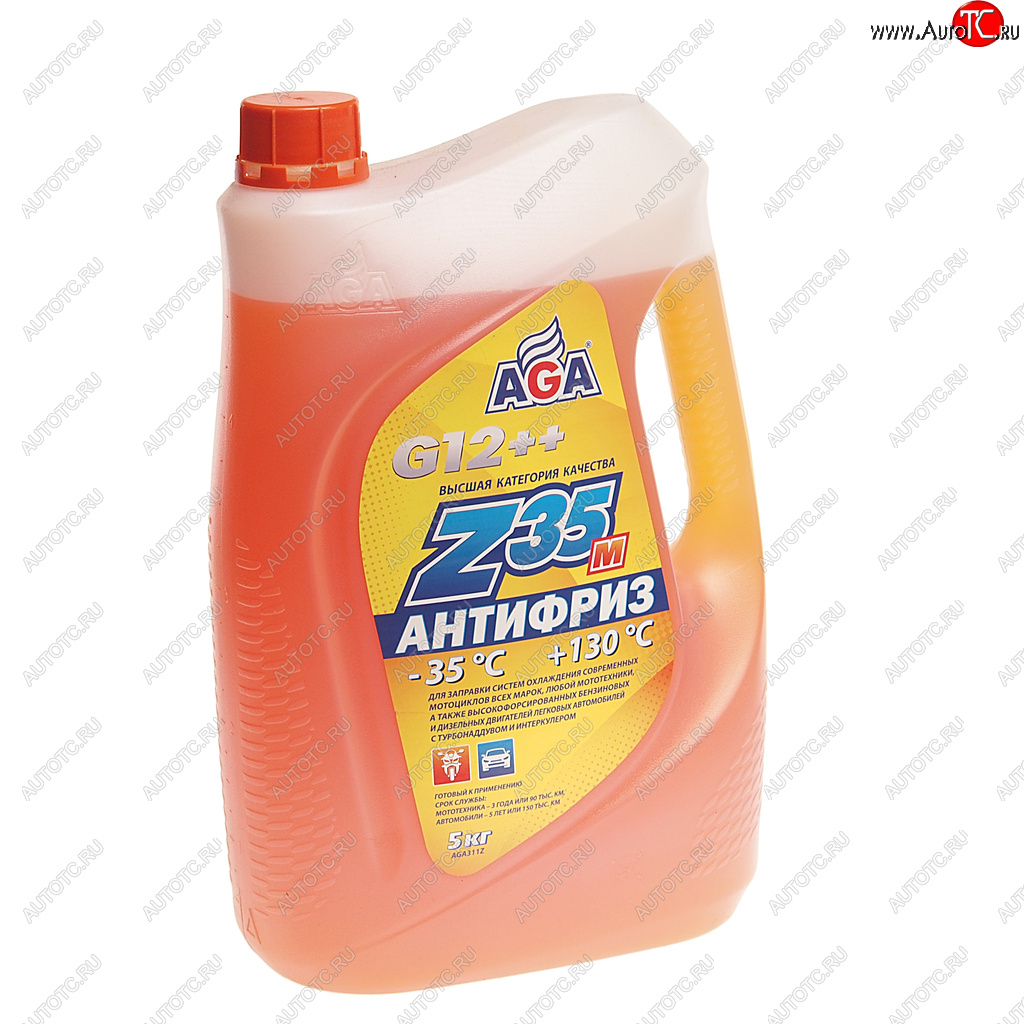 1 589 р. Антифриз оранжевый -40C 5л Antifreeze Z35m AGA AGA aga311z  с доставкой в г. Пермь