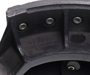 14 949 р. Колодки тормозные JAC N350 передние барабанные (1шт.) OE JAC ak35013205gjh  с доставкой в г. Пермь. Увеличить фотографию 4