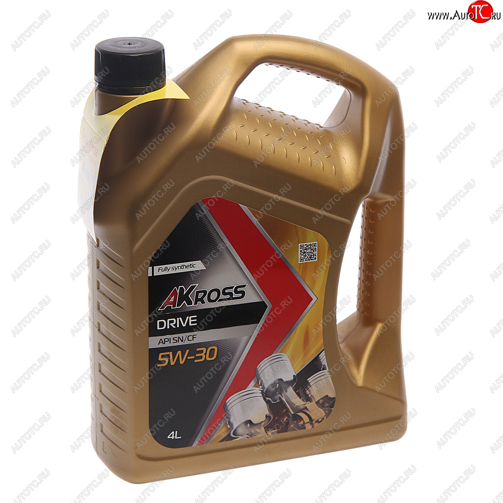 1 599 р. Масло моторное DRIVE SN/CF 5W-30 синт.4л AKROSS AKROSS aks0006mof AKROSS aks0006mof  с доставкой в г. Пермь