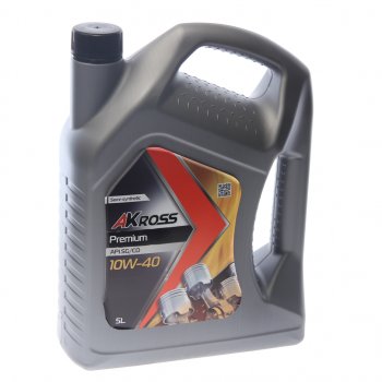 1 389 р. Масло моторное PREMIUM SG/CD 10W-40 п/синт.5л AKROSS AKROSS aks0008mos AKROSS aks0008mos  с доставкой в г. Пермь. Увеличить фотографию 1