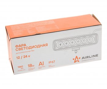 769 р. Фара рабочего света 157х42x40мм 18Вт 6LED 4D линза прямоугольная AIRLINE AIRLINE aled006  с доставкой в г. Пермь. Увеличить фотографию 3