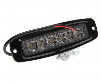 849 р. Фара рабочего света 185х60x35мм 18Вт 6LED врезная прямоугольная AIRLINE AIRLINE aled007  с доставкой в г. Пермь. Увеличить фотографию 1