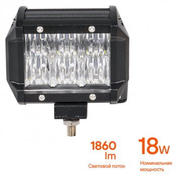 949 р. Фара рабочего света 98х78х65мм 18W 6LED 5D линза AIRLINE AIRLINE aled043  с доставкой в г. Пермь. Увеличить фотографию 5