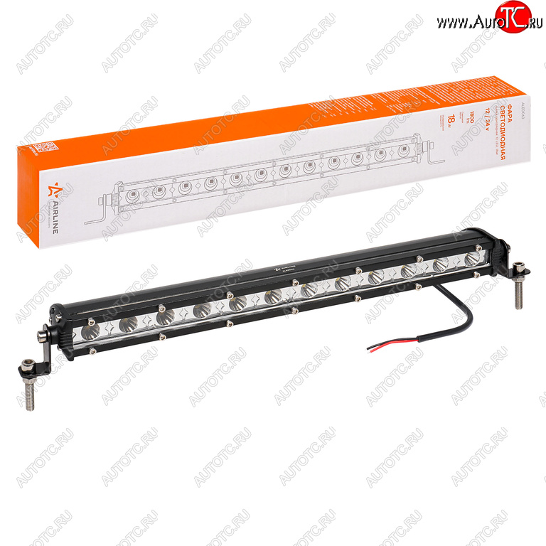 1 399 р. Фара рабочего света 343х30х47мм 18W 12LED AIRLINE AIRLINE aled063  с доставкой в г. Пермь