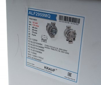 14 699 р. Генератор FORD Mondeo (00-) KRAUF KRAUF alf2959mq  с доставкой в г. Пермь. Увеличить фотографию 4
