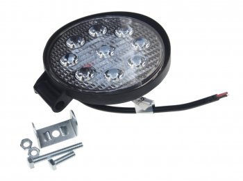 519 р. Фара рабочего света круглая 115x115x25мм 27Вт (9 светодиодов) IP67 Allroad LUMEN LUMEN alr27wrf  с доставкой в г. Пермь. Увеличить фотографию 1