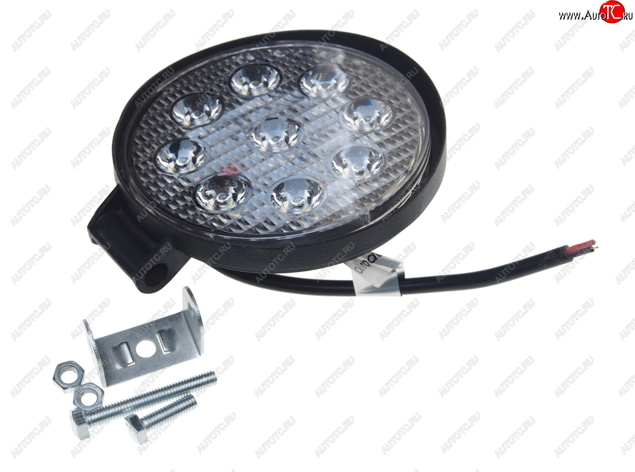 519 р. Фара рабочего света круглая 115x115x25мм 27Вт (9 светодиодов) IP67 Allroad LUMEN LUMEN alr27wrf  с доставкой в г. Пермь