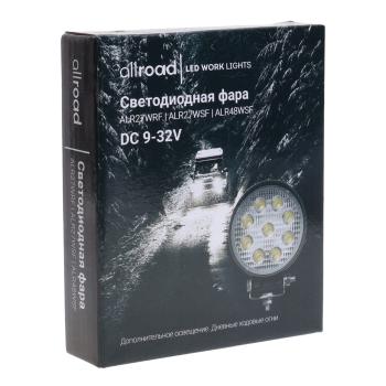 519 р. Фара рабочего света 120x105x21мм 27Вт (9 светодиодов) IP67 Allroad LUMEN LUMEN alr27wsf  с доставкой в г. Пермь. Увеличить фотографию 4