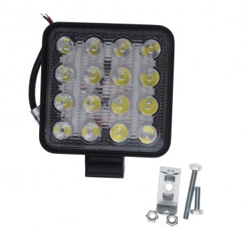 619 р. Фара рабочего света 105x105x17мм 48Вт (16 светодиодов) IP67 Allroad LUMEN LUMEN alr48wsf  с доставкой в г. Пермь. Увеличить фотографию 2