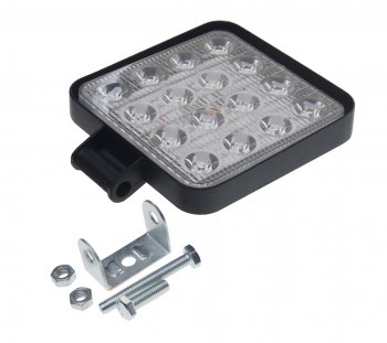 619 р. Фара рабочего света 105x105x17мм 48Вт (16 светодиодов) IP67 Allroad LUMEN LUMEN alr48wsf  с доставкой в г. Пермь. Увеличить фотографию 1