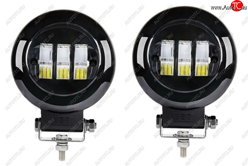 2 889 р. Фара рабочего света 74x65x55мм 30Вт (к-т 2шт.) IP67 Allroad LUMEN LUMEN alr-af30we  с доставкой в г. Пермь