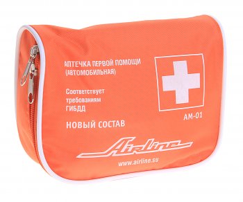 729 р. Аптечка автомобильная ГОСТ AIRLINE AIRLINE am-01  с доставкой в г. Пермь. Увеличить фотографию 1