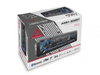 2 789 р. Магнитола автомобильная 1DIN AURA AURA amh-302bt  с доставкой в г. Пермь. Увеличить фотографию 2