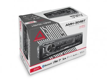 2 789 р. Магнитола автомобильная 1DIN 24V AURA AURA amh-304bt AURA amh-304bt  с доставкой в г. Пермь. Увеличить фотографию 2