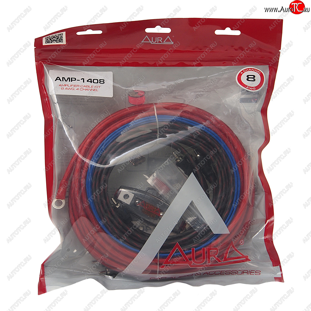 2 179 р. Набор для установки усилителя AURA AURA amp-1408  с доставкой в г. Пермь
