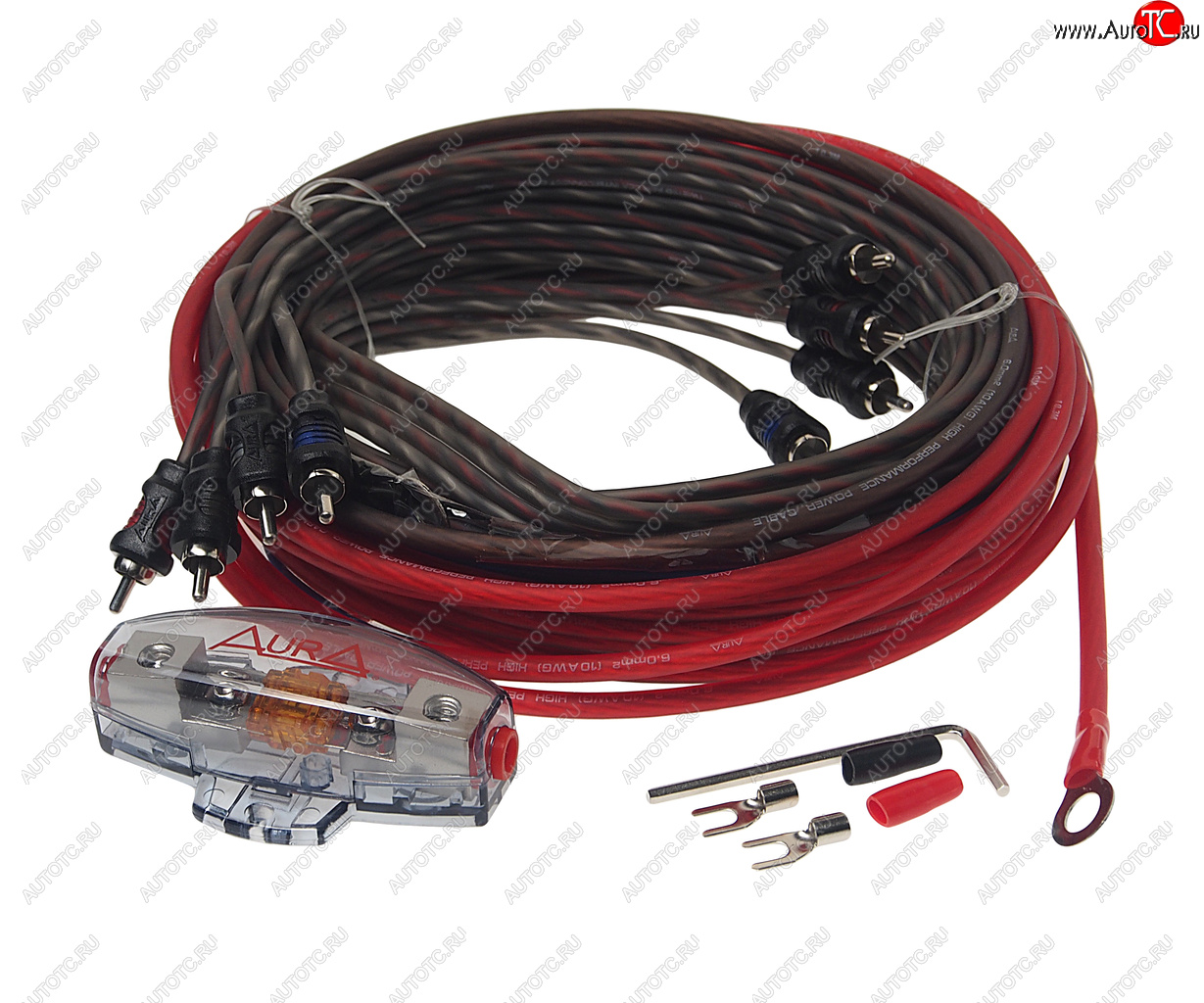 2 239 р. Набор для установки усилителя AURA AURA amp-1410  с доставкой в г. Пермь
